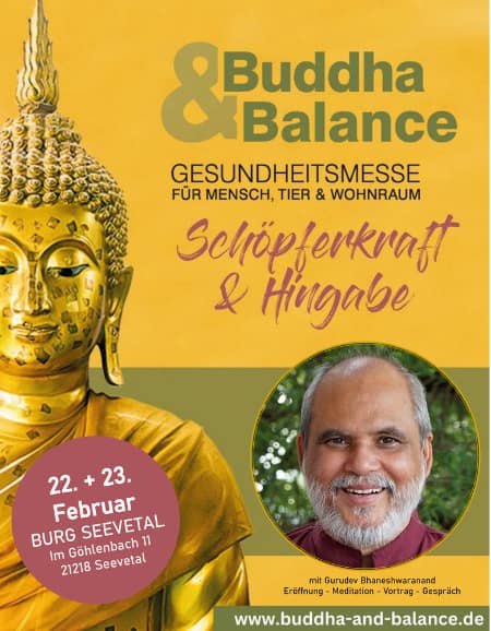 Buddha & Balance Gesundheitsmesse 22. + 23.02.2025 Burg Seevetal 3 Buddha Balance Messe Guruji - Spiritueller Meister Gurudev Bhaneshwaranand